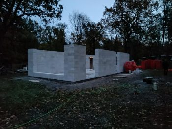 Maja müüride ladumine